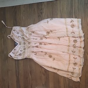 Pink Sequin Adrianna Papell Mini Dress